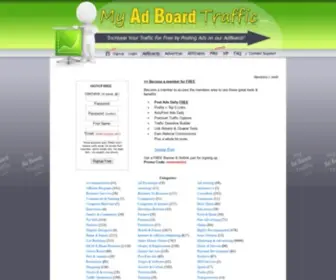 Myadboardtraffic.com(Get Traffic from Posting Ads On Our AdBoard) Screenshot