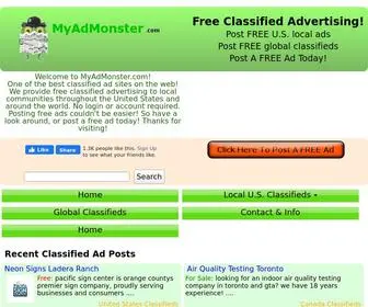 Myadmonster.com(Free ads) Screenshot