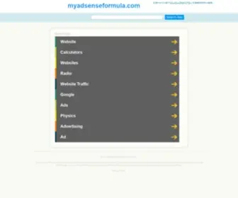 Myadsenseformula.com(My Adsense Formula) Screenshot