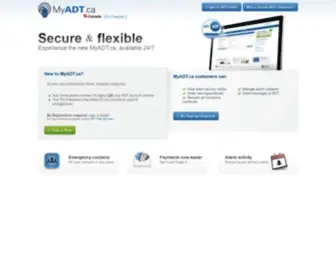 Myadt.ca(Security company) Screenshot