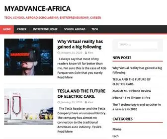 Myadvance-Africa.com(Tech, School Abroad scholarship, Entrepreneurship, Career) Screenshot