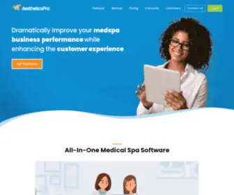 Myaestheticspro.com(Medical Spa Software) Screenshot