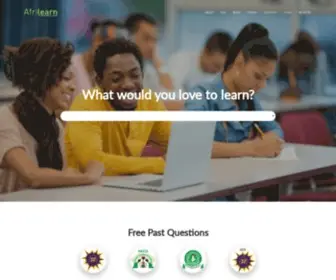 Myafrilearn.com(Afrilearn) Screenshot