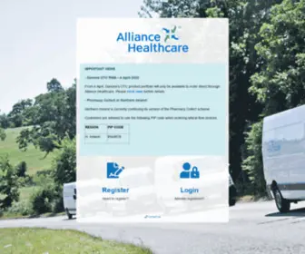 Myahportal.co.uk(Alliance Healthcare) Screenshot