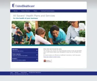 Myallsavers.com(All Savers Health Plans and Services) Screenshot