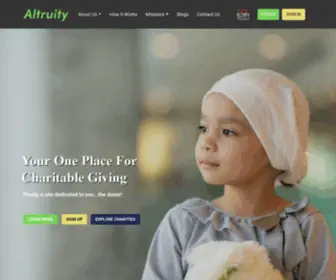 Myaltruity.com(Your One Place to Make and Manage All Your Charitable Giving) Screenshot