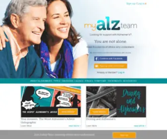 Myalzteam.com(myALZteam) Screenshot