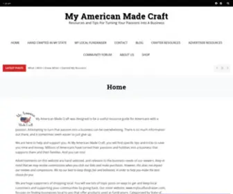 Myamericanmadecraft.com(Resources and Tips For Turning Your Passions Into A Business) Screenshot