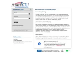 Myamericu.org(AmeriCU Online Banking) Screenshot