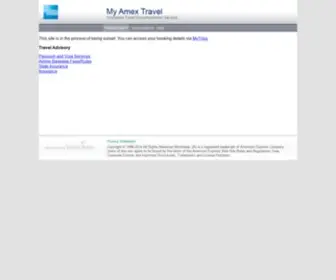 Myamextravel.com(My Amex Travel) Screenshot
