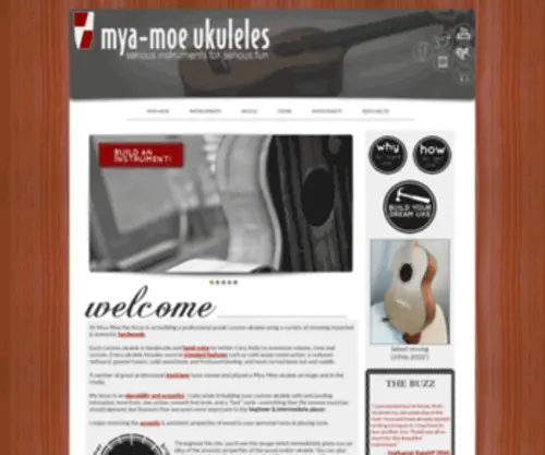 Myamoe.com(Professional Grade Custom Ukulele) Screenshot
