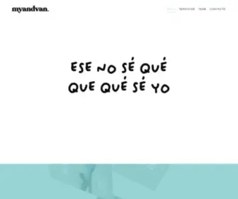 Myandvan.com(Agencia de comunicación y marketing en Valencia) Screenshot
