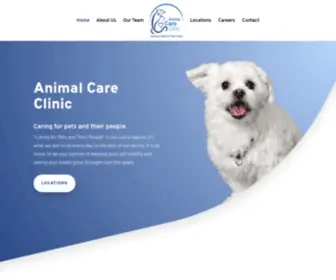 Myanimalcareclinic.com(Caring for Pets and Their People) Screenshot