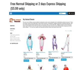 Myanimalcostume.com(My Animal Onesies) Screenshot