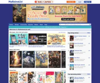 Myanimelist.net(Anime and Manga Database and Community) Screenshot