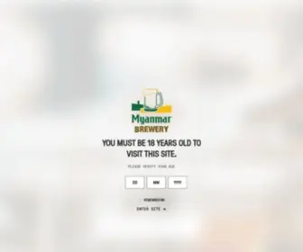 Myanmarbeer.com(Myanmar Brewery) Screenshot