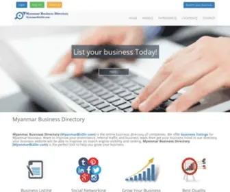 Myanmarbizdir.com(Myanmar Business Directory) Screenshot