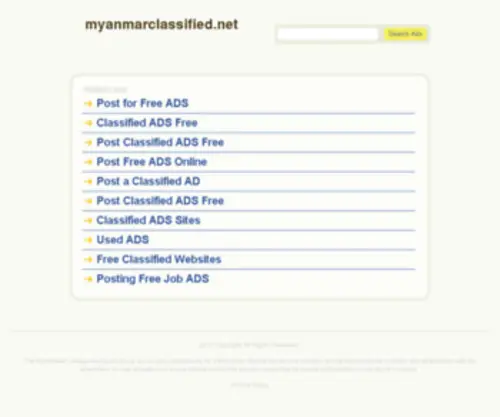 Myanmarclassified.net(myanmarclassified) Screenshot