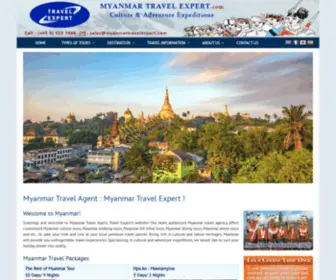 Myanmarecotourism.com(Myanmar Travel Agent) Screenshot