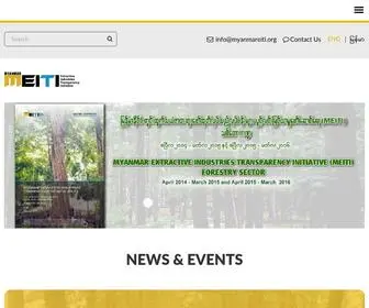 Myanmareiti.org(The Extractive Industries Transparency Initiative (EITI)) Screenshot