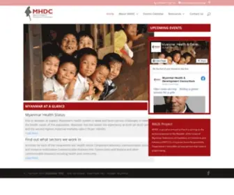 Myanmarhdc.org(Myanmar Health & Development Consortium) Screenshot