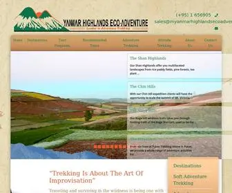 Myanmarhighlandsecoadventure.com(Myanmar Highlands Eco) Screenshot