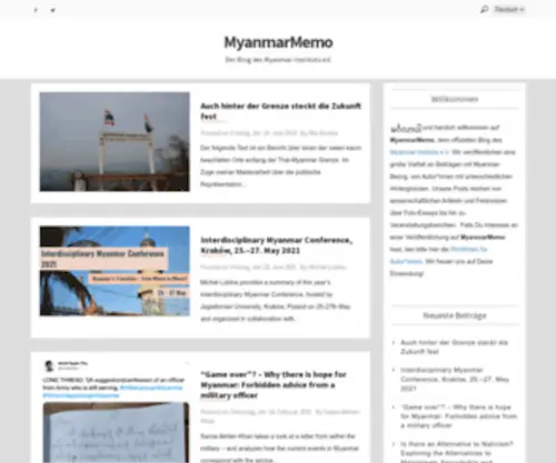 Myanmarmemo.com(Der Blog des Myanmar) Screenshot