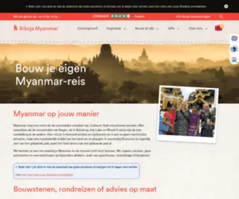 Myanmaronline.nl(Riksja Travel) Screenshot