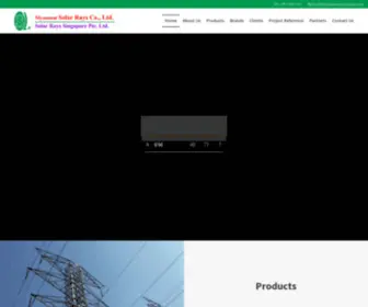 Myanmarsolarrays.com(Myanmar electrical company) Screenshot