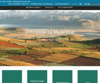Myanmartourism.org(Ministry of Hotels & Tourism) Screenshot