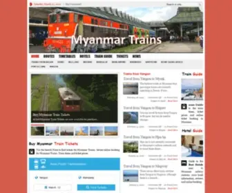 Myanmartrains.info(Myanmar Trains) Screenshot