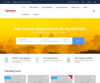 Myanmartravelinformation.com(Myanmar Travel Information) Screenshot
