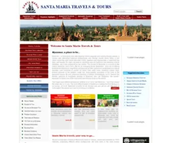 Myanmartravels.net(Myanmar Travel Agent Santa Maria Travels & Tours Yangon for Tailor) Screenshot