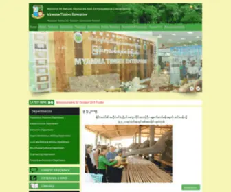 Myanmatimber.com.mm(Myanma Timber Enterprise) Screenshot