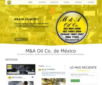 Myaoil.com(M&A OIL COMPANY DE MÉXICO SA DE CV) Screenshot