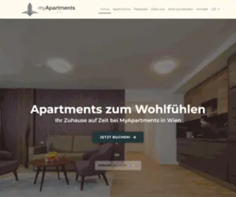 Myapartments.at(Ferienwohnungen im Zentrum von Wien) Screenshot