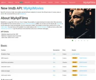 Myapifilms.com(Imdb api) Screenshot