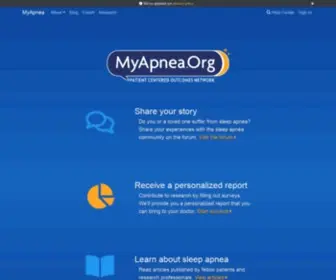 Myapnea.org(Sleep apnea) Screenshot