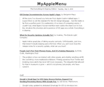 Myapplemenu.com(MyAppleMenu) Screenshot