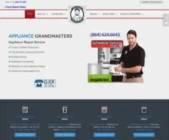 Myapplianceappointment.com(Appliance GrandMasters) Screenshot