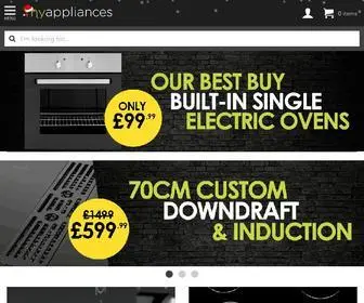 Myappliances.co.uk(Buy Built In Kitchen Appliances Online) Screenshot
