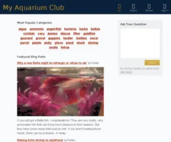 Myaquariumclub.com(My Aquarium Club) Screenshot