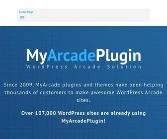 Myarcadeplugin.com(WordPress Arcade Plugin) Screenshot