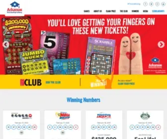 Myarkansaslottery.com Screenshot