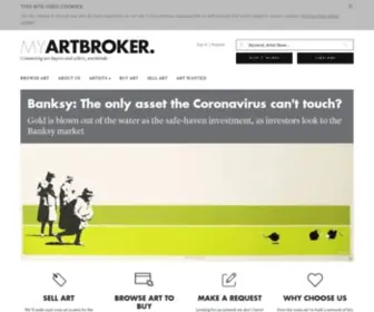Myartbroker.com(Buy & Sell Contemporary Art) Screenshot