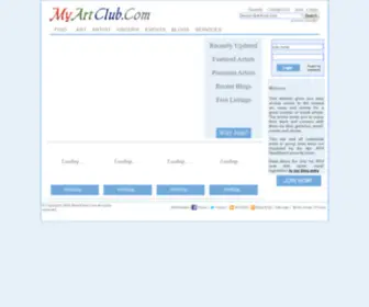 Myartclub.com(The Art Community) Screenshot