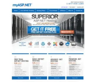 Myasp.net(Unlimited ASP.NET MVC Hosting) Screenshot