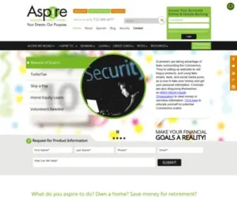 Myaspirefcu.org(Aspire FCU) Screenshot