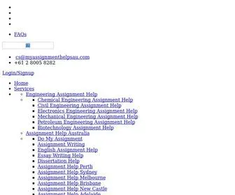 Myassignmenthelpsau.com(My Assignment Help) Screenshot