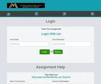 Myassignmentneedhelp.com(1 Assignment Need Help Company) Screenshot